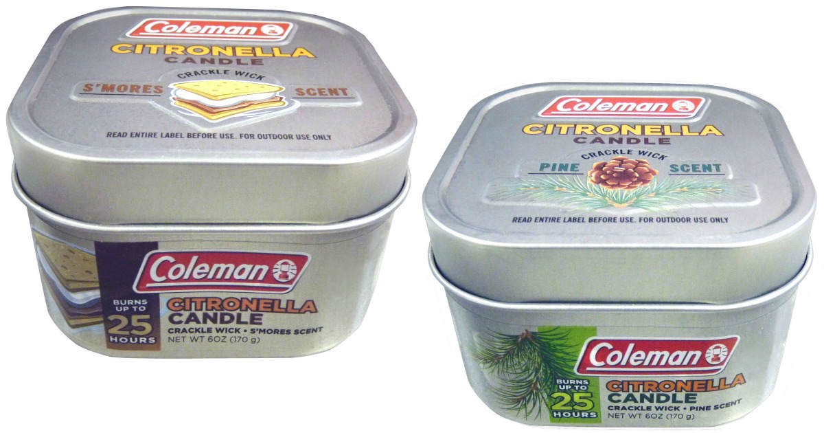 Amazon Coleman Pine Scented Citronella Candle Just 2.94 (Regularly 9)
