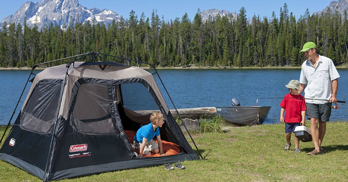 Amazon Coleman 4Person Instant Tent Only 76.05 Shipped (Regularly