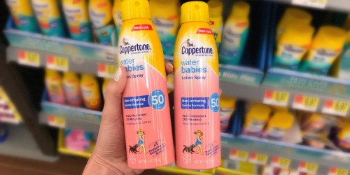 Over 50% Off Coppertone Sunscreen After Cash Back at Walmart