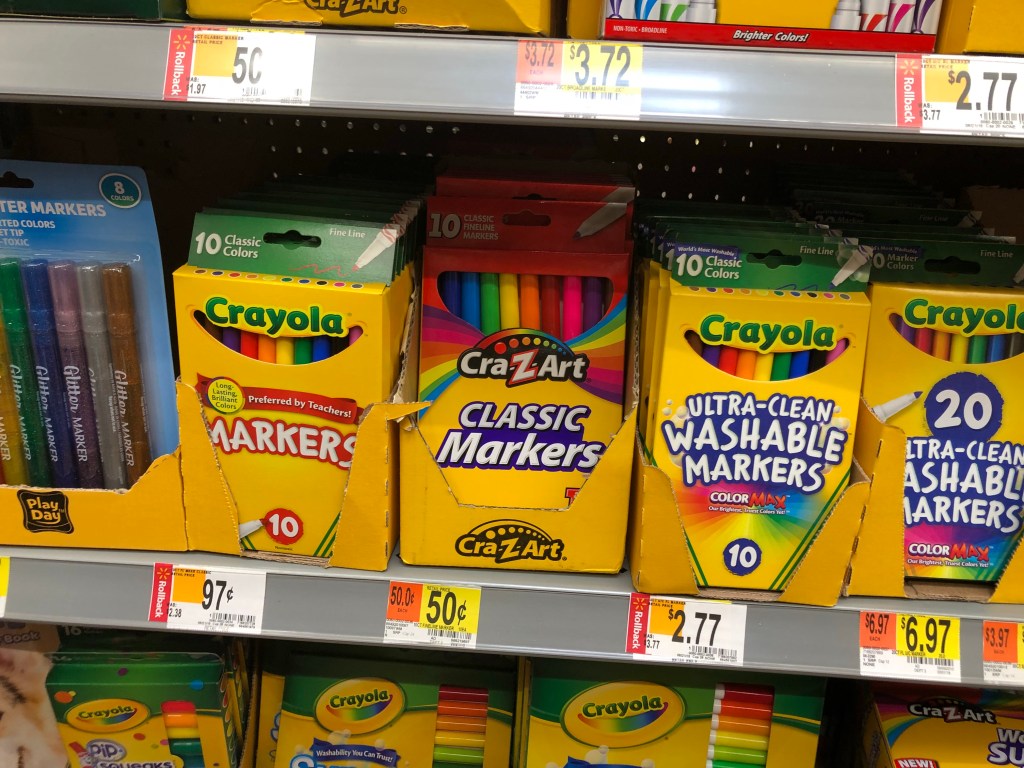 Cra-Z-Art Kids Washable Markers Non Toxic Broadline, 20 Count