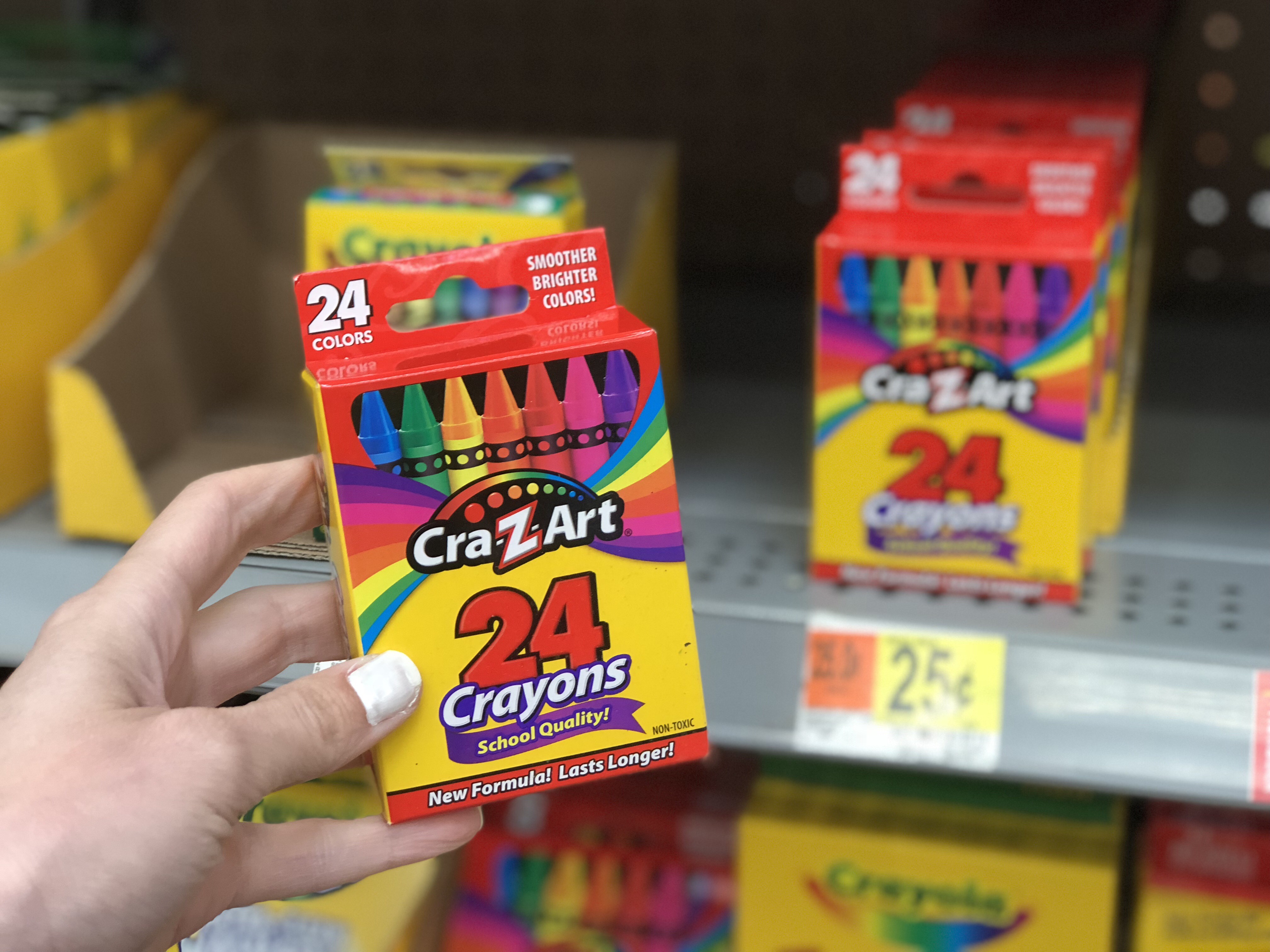 Cra Z Art Crayons Just 25 Markers Only 50 At Walmart In Store Only   Cra Z Art School Quality Crayon 24 Count 