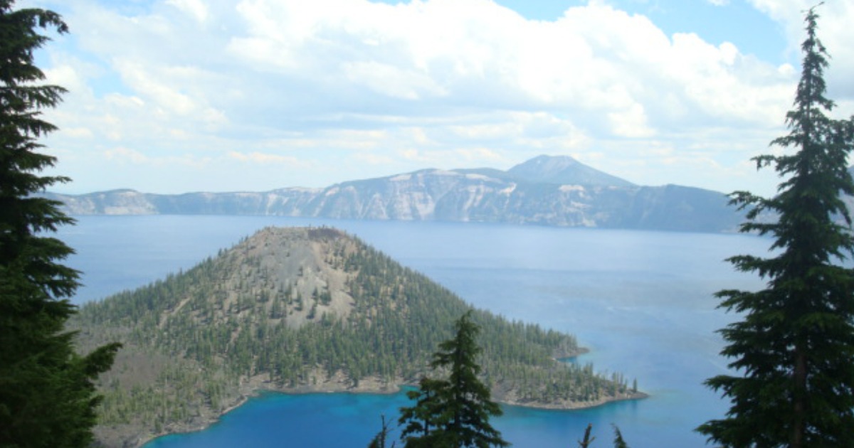 mountains and a lake