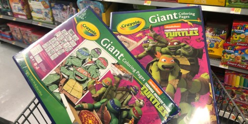 Crayola Teenage Mutant Ninja Turtles Giant Coloring Pages Possibly Only $1 at Walmart