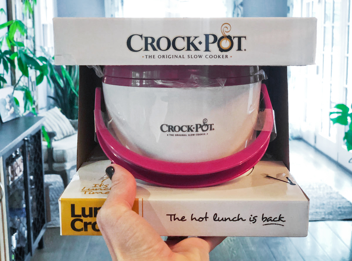 Crock-Pot 20 Oz. Lunch Food Warmer Travel Mini Pink, Pre Owned Used.