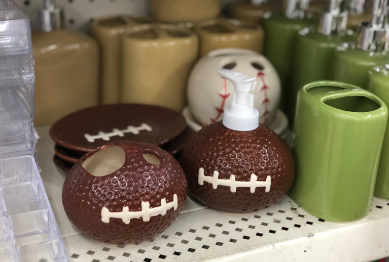 SportThemed Bathroom Accessories Only 1 at Dollar Tree (Baseball