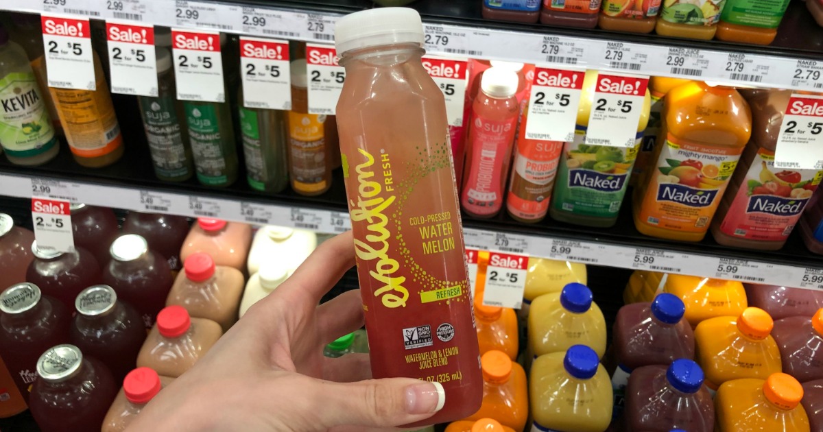 New $2/3 Evolution Fresh Juice Coupon = Only $1.58 at Target