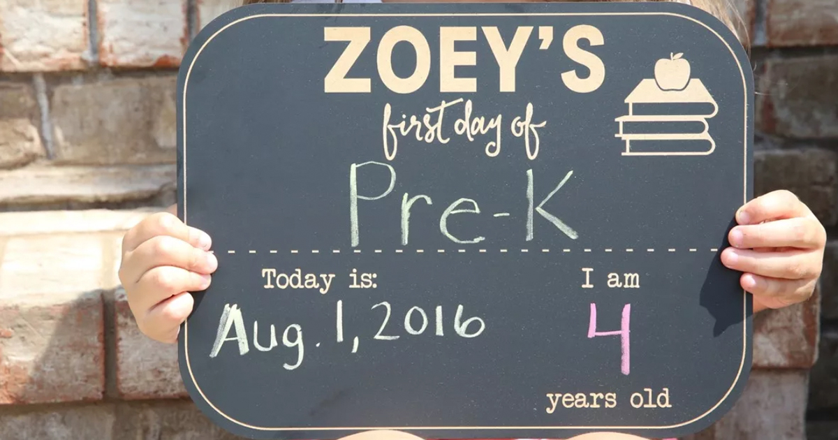 Personalized First Day of School Chalkboard Only $13.98 Shipped ...