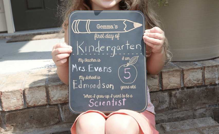 Personalized First Day Of School Chalkboard Only $13.98 Shipped 