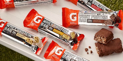 Amazon: Gatorade Whey Protein Bars 18-Count Variety Pack Just $12.22 Shipped