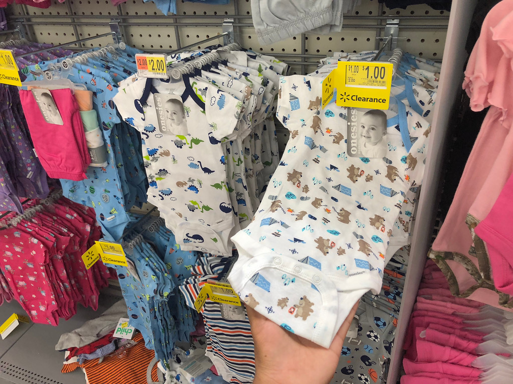 Walmart $1 baby store clothes