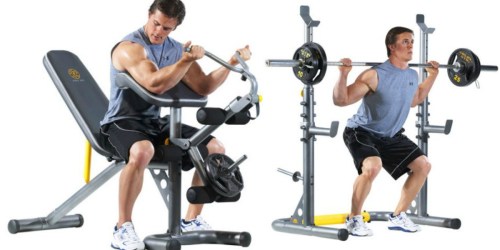 Walmart.com: Gold’s Gym Olympic Workout Bench with Squat Rack Only $139 Shipped (Regularly $174)