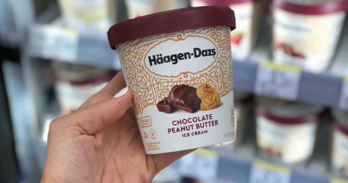 Haagen Dazs Ice Cream chocolate peanut butter flavor