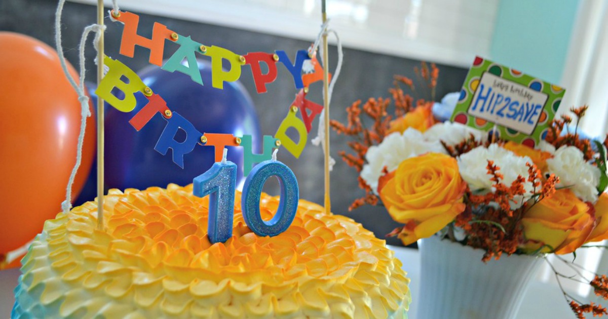 Hip2Save's Top 10 Recipe & DIY Posts of All Time –– Celebration cake and flowers