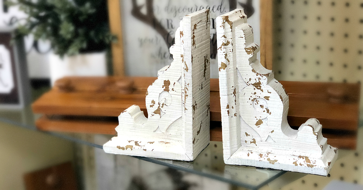 hobby lobby magnolia market corbel bookends – book ends in store