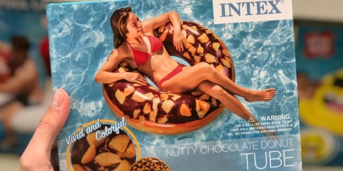 Intex Nutty Chocolate Donut Pool Float Only $4.94