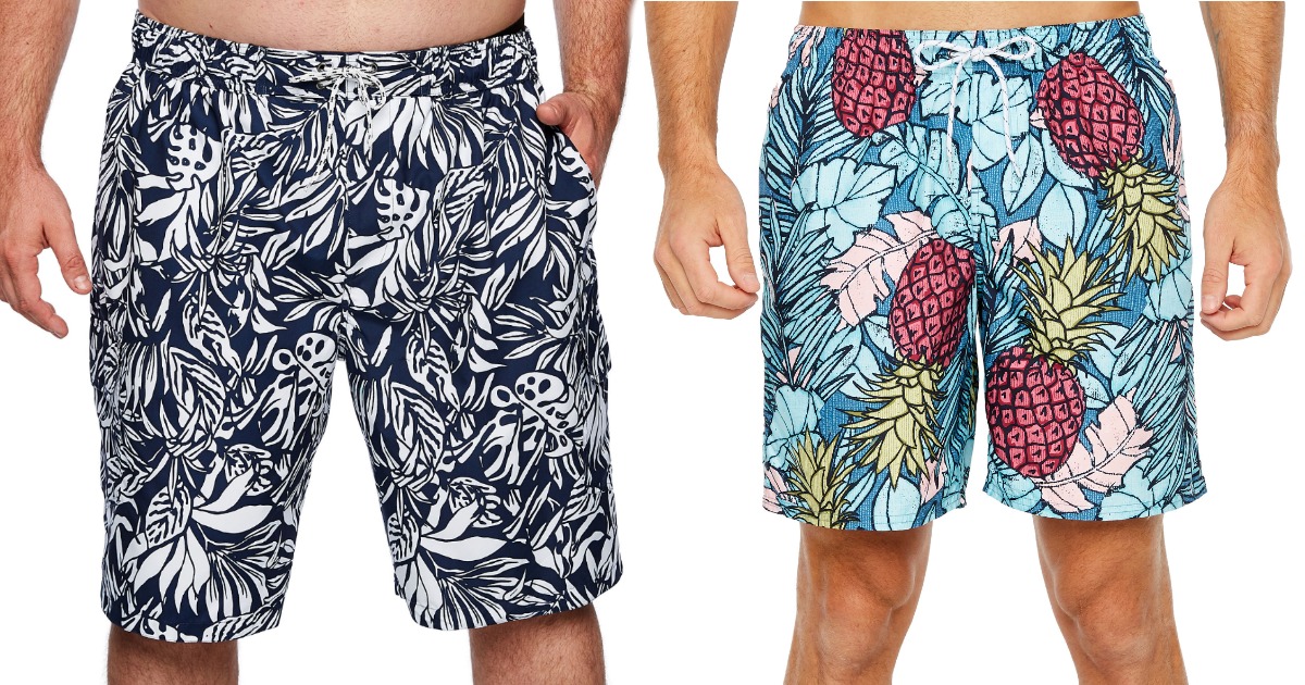 mens swim trunks jcpenney