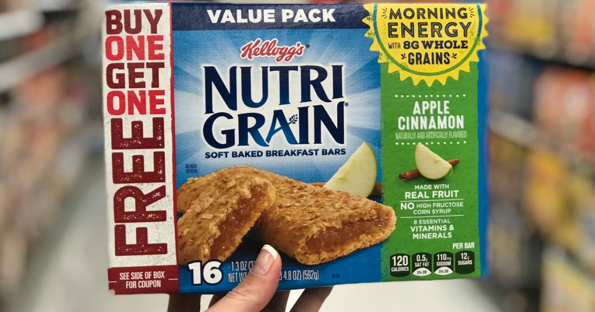 Free Kellogg's Nutri Grain Bars Value Pack Coupon (5 Value) Look For