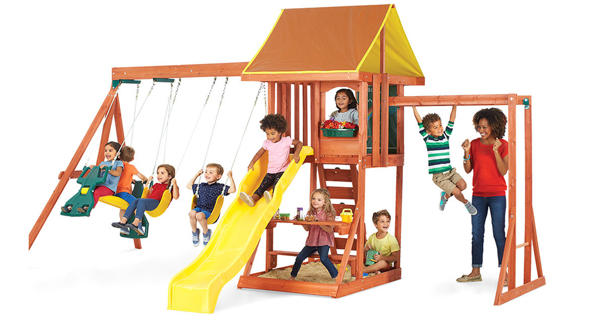 kidkraft cedarbrook wooden playset