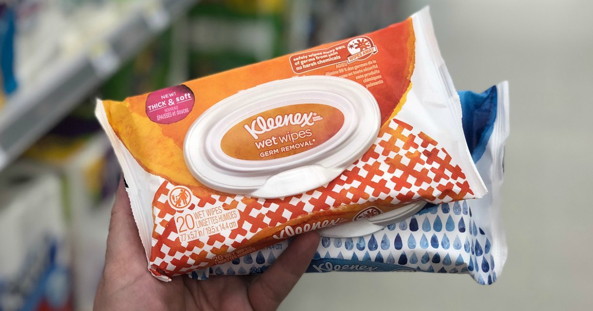 Walgreens Kleenex Wet Wipes Only 22¢ Per Pack After Cash Back