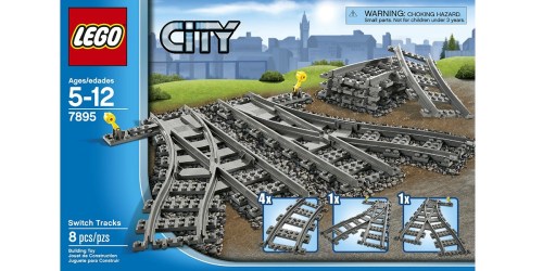LEGO City Switch Tracks Train Accessory Only $11.69