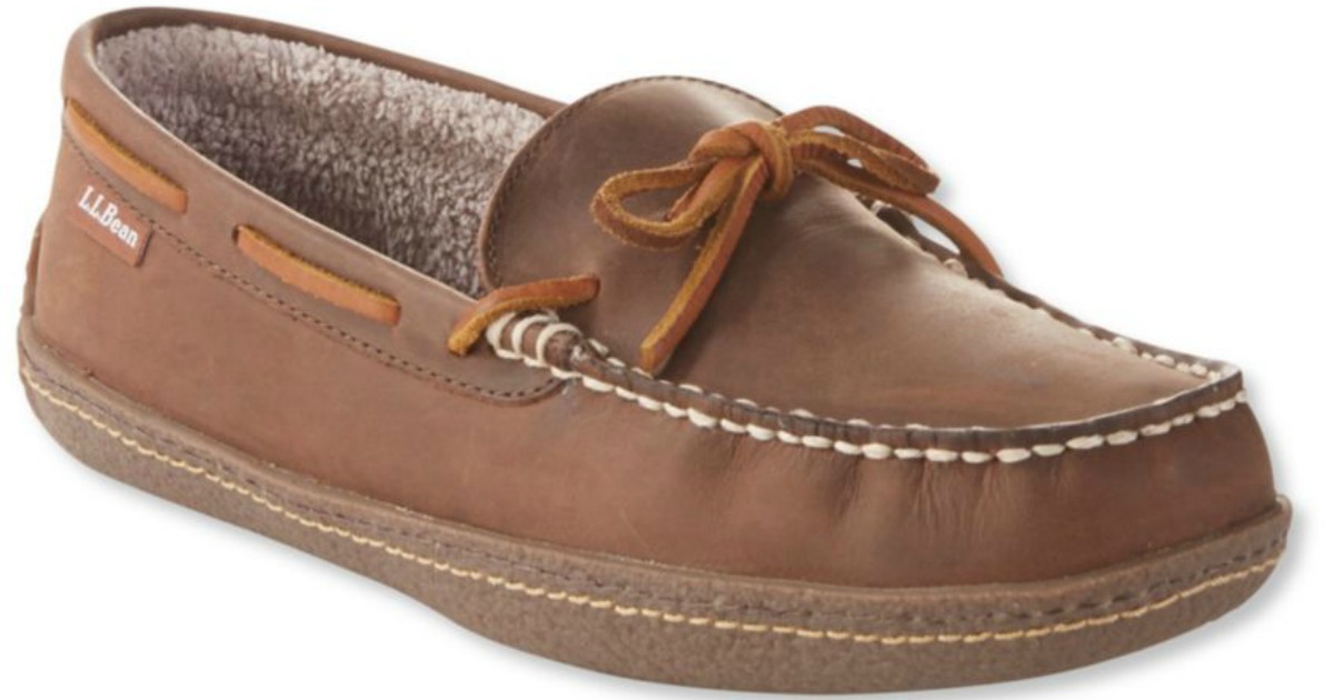 Ll bean flannel lined on sale slippers