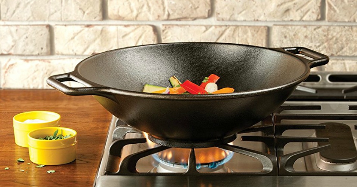 Amazon Lodge 14" Cast Iron Wok Just 38.99 Shipped (Regularly 85) Great Reviews