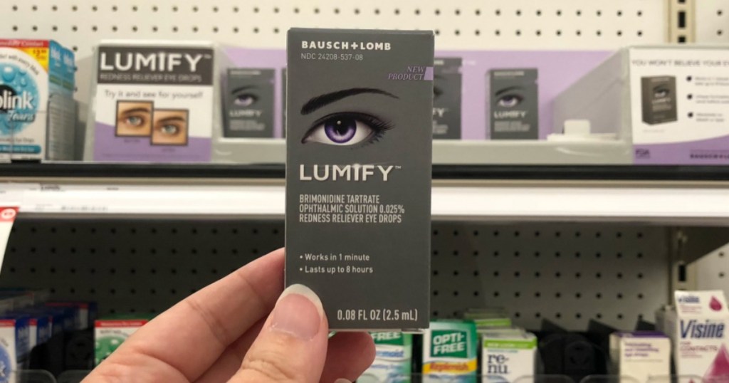 6 Worth of LUMIFY Eye Drops Coupons = Over 50 Off After Target Gift Card