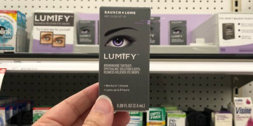 $6 Worth of LUMIFY Eye Drops Coupons = Over 50% Off After Target Gift Card
