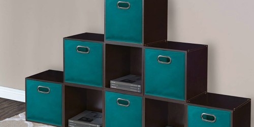Six Foldable Fabric Storage Bins Only $13 (Just $2.17 Each)