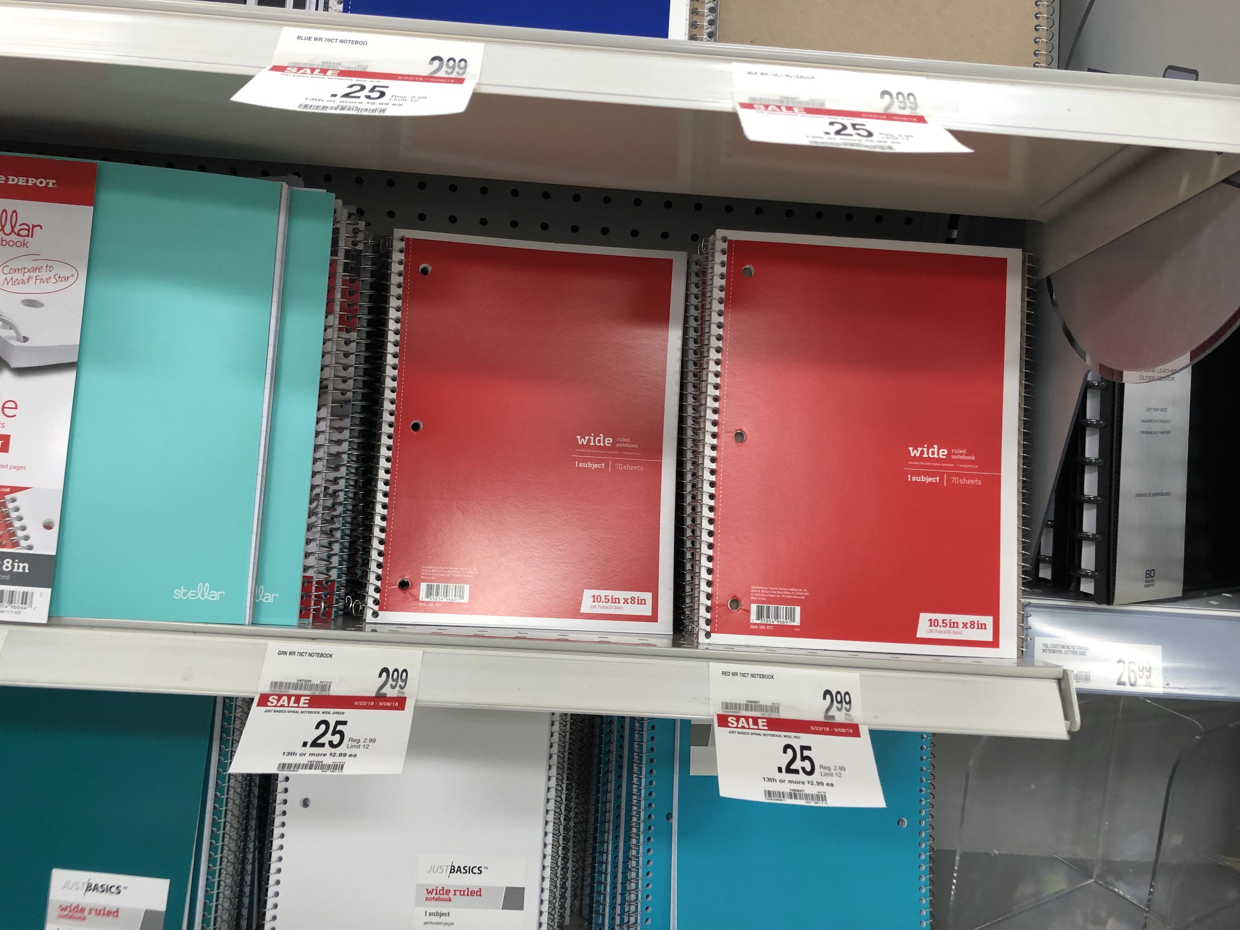 Office Depot/OfficeMax: Spiral Notebooks Only 25¢