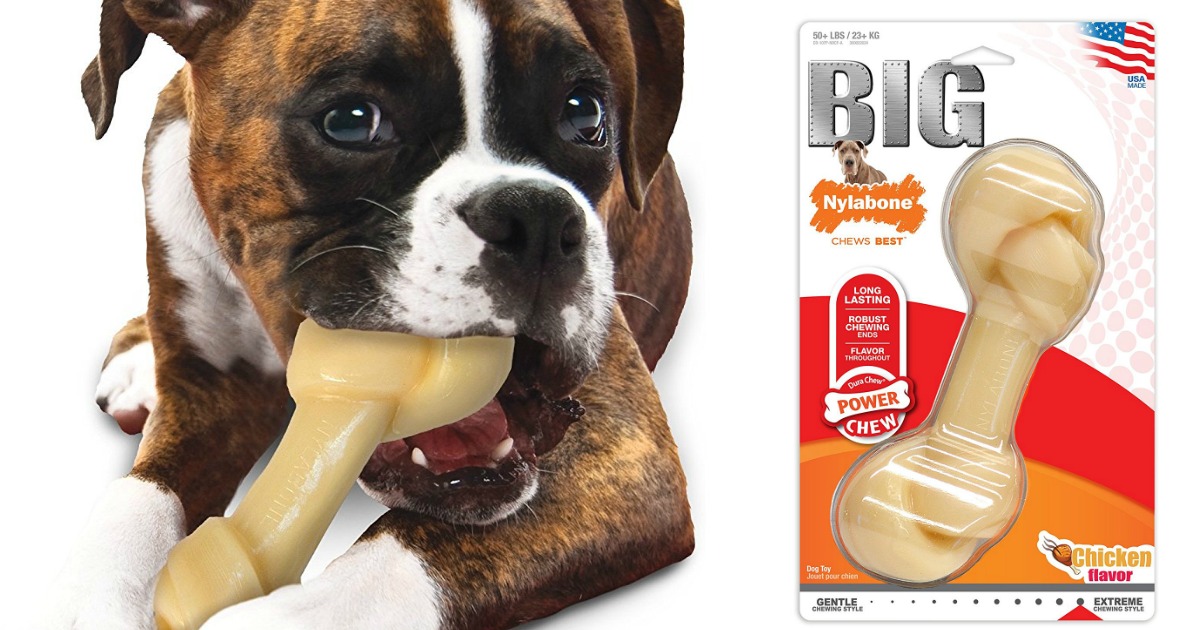 nylabone big chew durable toy bone for large breeds