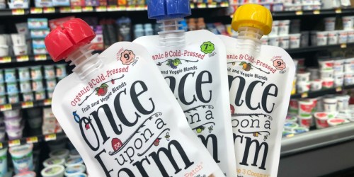 $0.50 Off Jennifer Garner’s Once Upon a Farm Organic & Cold-Pressed Food Pouches w/ Ibotta