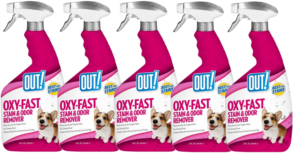 Oxy pet stain outlet and odor remover