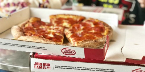 TWO Medium Papa John’s Pizzas AND Cheesesticks Only $12