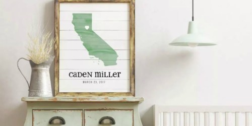 Personalized Custom State Prints Only $10.28 Shipped Or Less (Regularly $20)