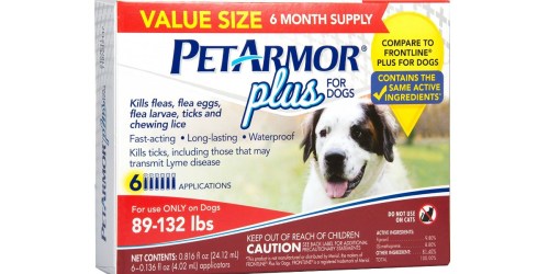 Walmart.com: PetArmor Plus Flea & Tick Prevention for Extra Large Dogs 6 Treatments Only $23.79