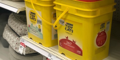 $7 Worth of Tidy Cats Coupons = 35 Pounds Cat Litter Only $6.66 Each After Target Gift Card