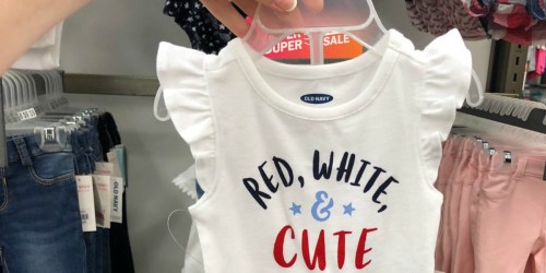 Up to 50% Off Old Navy Kids & Baby Apparel (Fun Styles For the 4th of July)