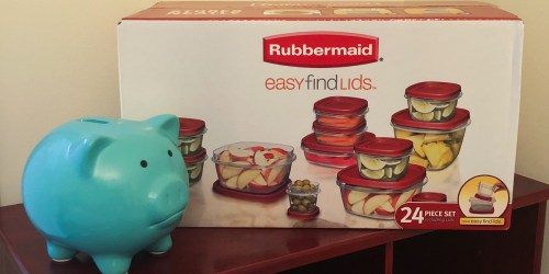Walmart: Rubbermaid Easy Find Lids Food Storage Container 24-Piece Set ONLY $8.98