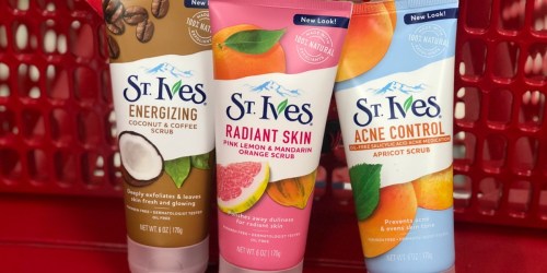 THREE St. Ives Facial Scrubs Only $2.98 After Target Gift Card & Cash Back + More