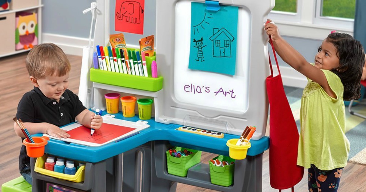 step2 great creations art center desk easel