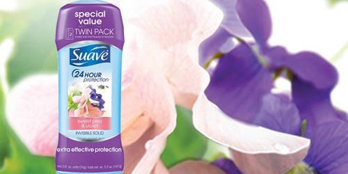 Amazon: Suave Antiperspirant Twin Pack Just $2.58 Shipped (Only $1.29 Each)