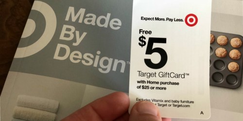Possible $5 Off $25 Target Home Purchase Coupon (Check Your Mailbox)