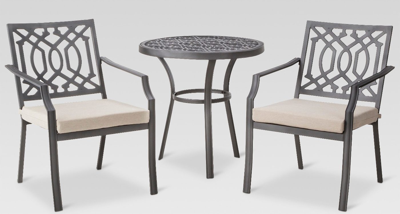 threshold 7 piece folding patio set