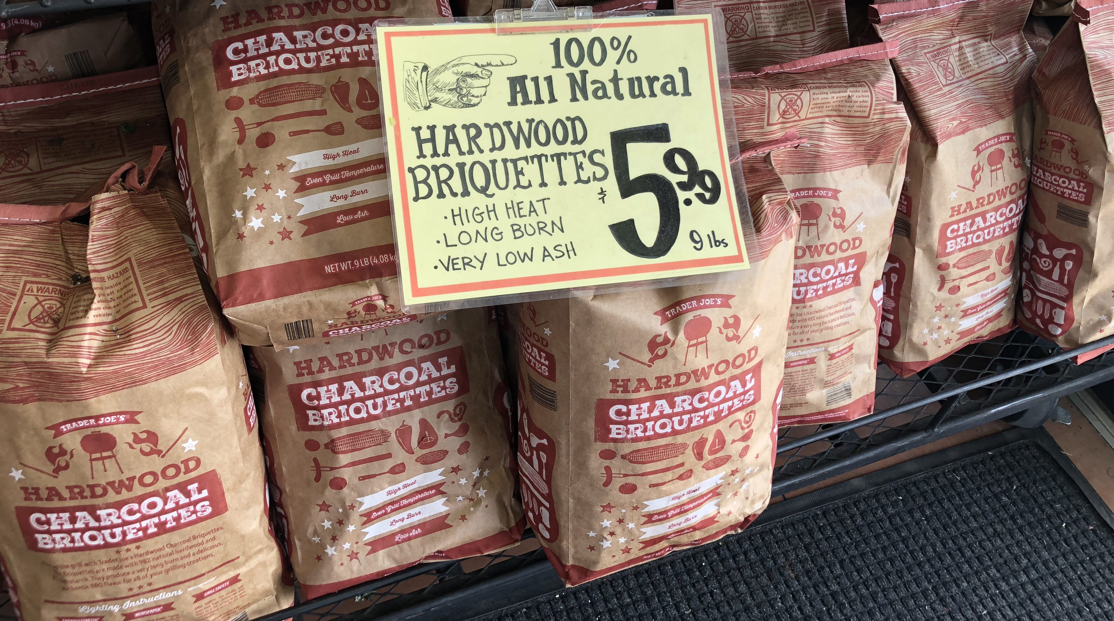 trader joes deals – hardwood briquettes