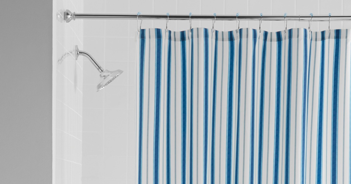 Mainstays Fabric Shower Curtain Hooks, Mainstays Fabric Shower Curtain With Hooks