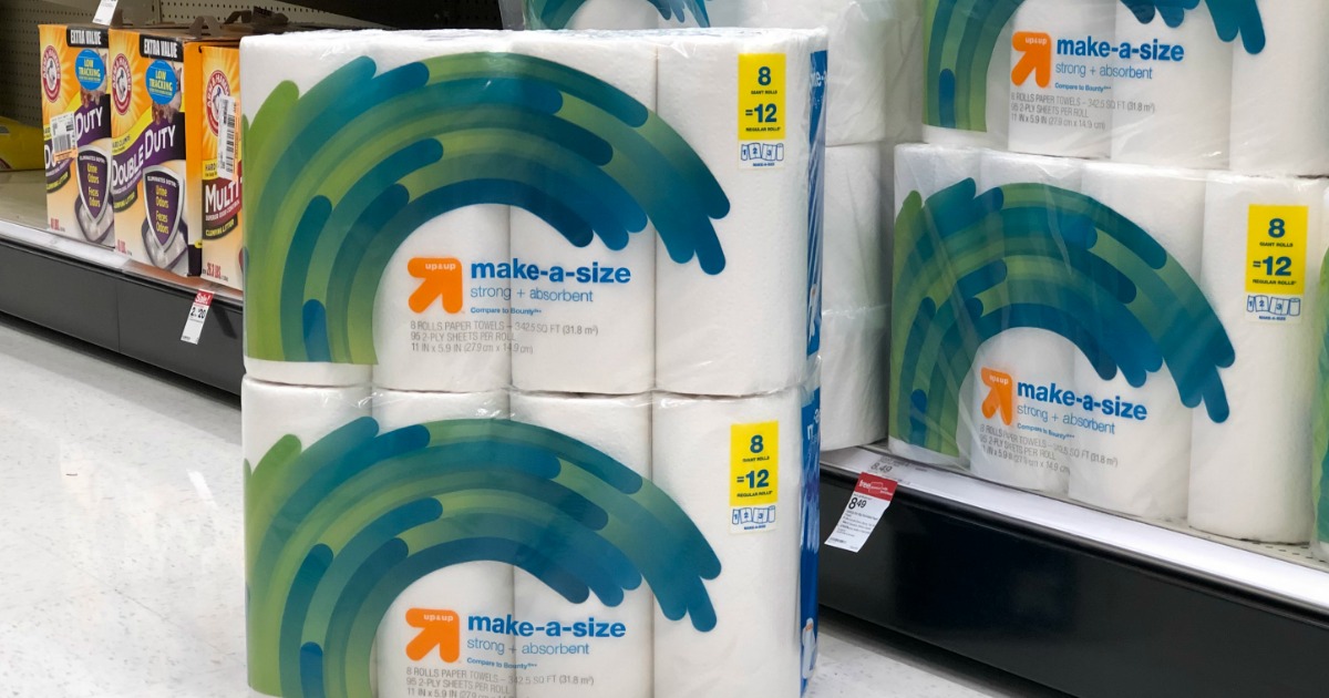Up & Up Paper Towels 8-Count Giant Rolls Just $5.57 Each ...