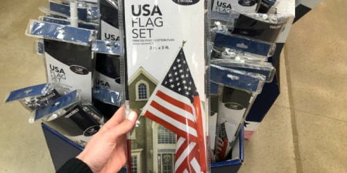American Flag Set with 6′ Pole Just $6.98 at Lowes