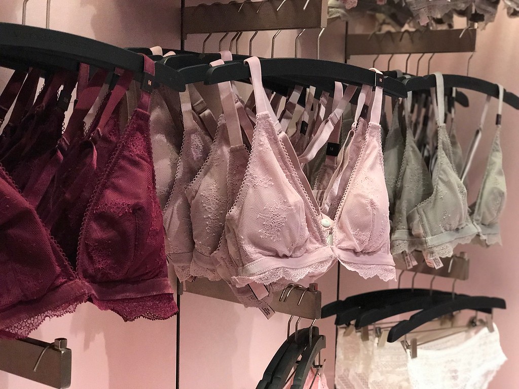 Victoria's Secret Bralettes on hangers