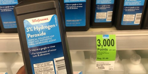 Two FREE Hydrogen Peroxide 32 Ounce Bottles After Walgreens Rewards Points